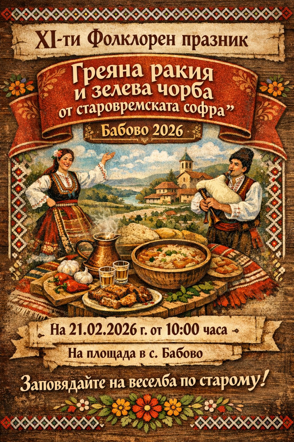 Греяна ракия и зелева чорба от старовремската софра