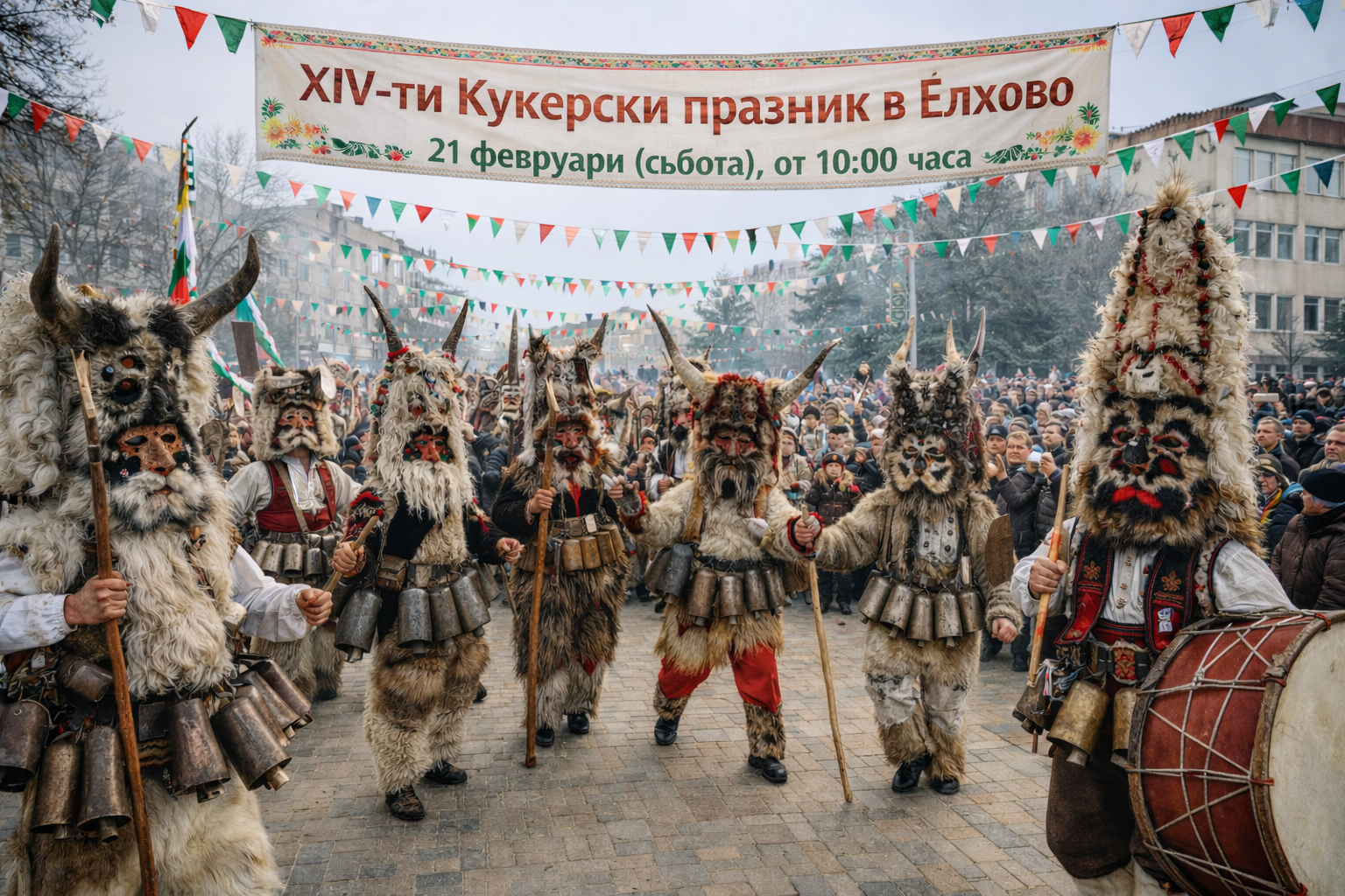 XIV-ти Кукерски празник  Елхово